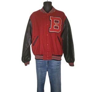 Vintage Gem Sportswear Varsity Letterman Jacket B Patch Made in USA Womens XL